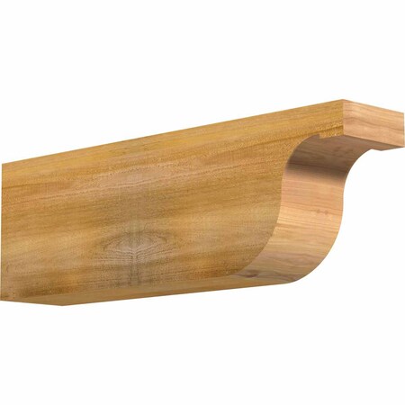Ekena Millwork Del Monte Rough Sawn Rafter Tail, Western Red Cedar, 6"W x 10"H x 32"L RFT06X10X32DEL00RWR